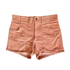 Hammies Shorts Women's 32 Orange Corduroy Outdoor 2.5 Casual Beach Retro Classic